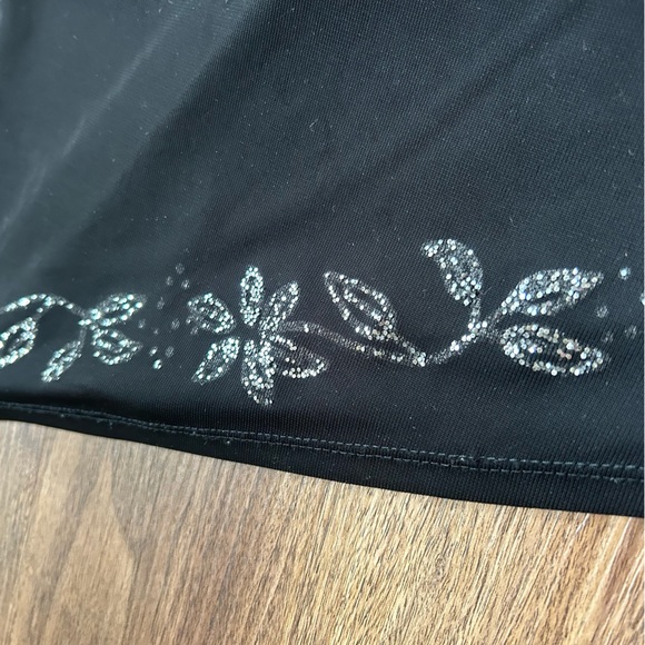 Y2K BYER TOO! Asymmetric Sparkly Midi Slip Dress Whimsigoth Fairy Grunge Sz L - Picture 11 of 15